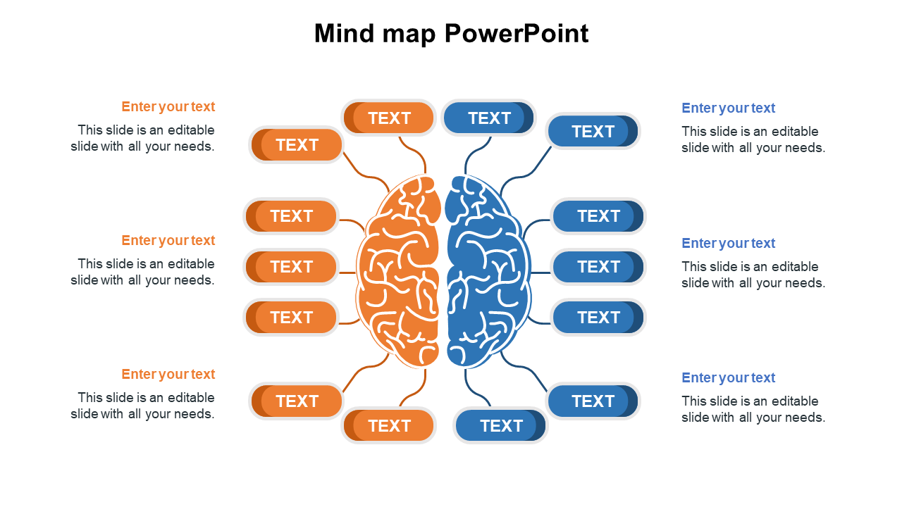 Creative Mind Map PowerPoint Template Presentation